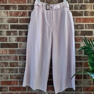 Soft Surroundings Blush Pink Wide Leg Cropped  Pants